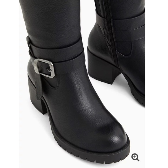 NWT TORRID WW/CALF Lug Sole Buckle Boot - Picture 5 of 11